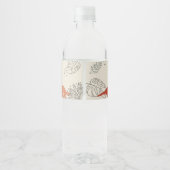 Dino Feest Waterfles Label Etiket (Achterkant)