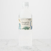 Dino Feest Waterfles Label Etiket (Voorkant)