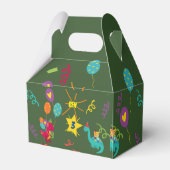 Dino feestafel servies voor kinderen bedankdoosjes (Achterkant)