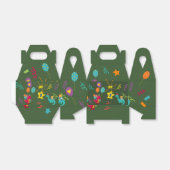 Dino feestafel servies voor kinderen bedankdoosjes (Uitgevouwen)