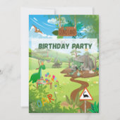 Dino feestje kaart (Voorkant)