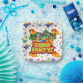 Dino Feestje  Papieren Bordje (Feest)