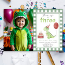 Dino Feestje | Schattige Dinosaurus Drie-Rex Verja