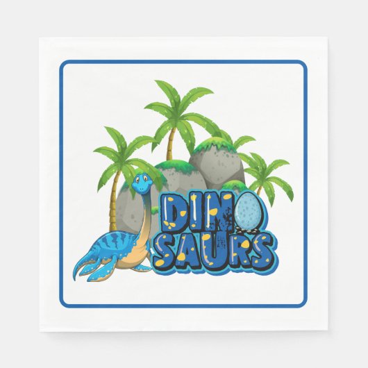 Dino Feestje  Servet (Voorkant)