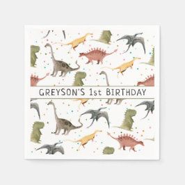 Dino Feestje Verjaardag Persoonlijk Servet