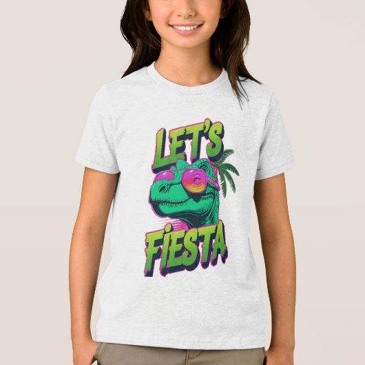 🦖 Dino Fiesta Vibes T-shirt (Voorkant)