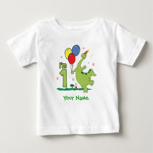 Dino First Birthday Personalized (Voorkant)