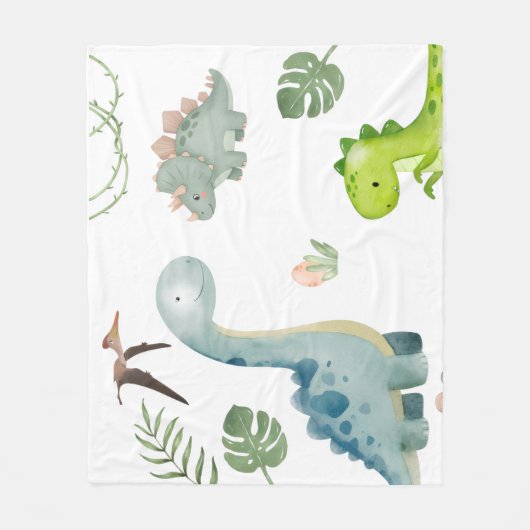 Dino Fleece Deken (Voorkant)
