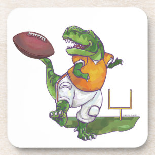 Dino Football Player Bier Onderzetter
