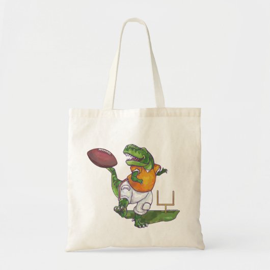 Dino Football Player Tote Bag (Voorkant)