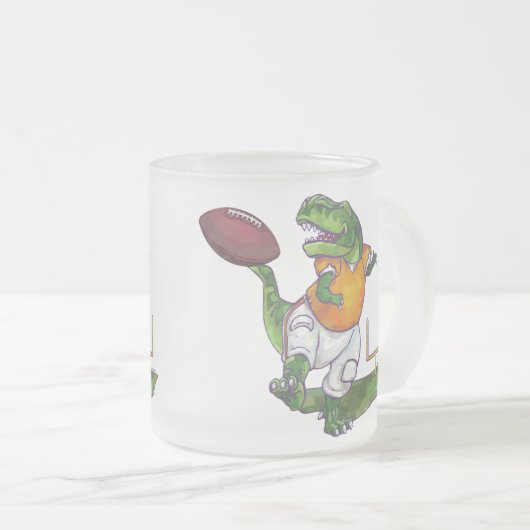 Dino Football Star Matglas Koffiemok (Voorkant rechts)