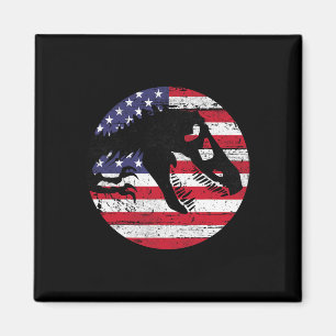Dino Fossi Usa Vlag Patriottische Dinosaur T-rex 4 Magneet
