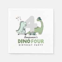 Dino Four Verjaardagsservetten Servet
