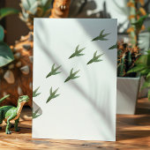 Dino-Four verjaardagsuitnodiging Kaart