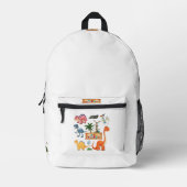 Dino Friends Backpack Print Cut Sew School Bag 1 Bedrukte Rugzak (Voorkant)