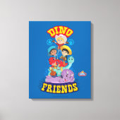 Dino Friends | Dino Ranch Canvas Afdruk (Voorkant)