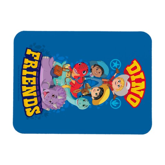 Dino Friends | Dino Ranch Magneet (Horizontaal)