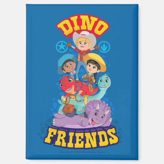 Dino Friends | Dino Ranch Magneet (Voorkant)