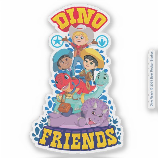 Dino Friends | Dino Ranch Sticker (Voorkant)