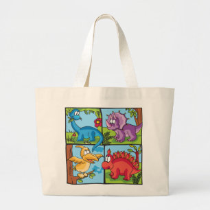 Dino Friends Grote Tote Bag