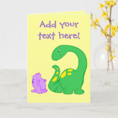 Dino Friends Kaart (Gele Bloem)