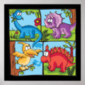 Dino Friends Poster (Voorkant)