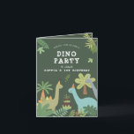 Dino Friends Verjaardag Uitnodiging<br><div class="desc">Schattige dinosaurusvrienden zijn hier om je uit te nodigen voor een leuk verjaardagsfeestje! Perfect om de grote dag van je kind extra speciaal te maken. (AI-gegenereerde illustraties)</div>