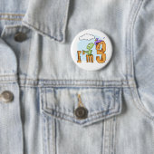 Dino Fun 3rd Birthday Ronde Button 5,7 Cm (In situ)