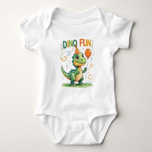 Dino Fun Baby Uitrusting Romper (Voorkant)