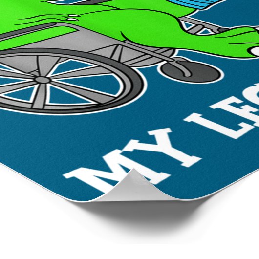 Dino Funny Get Well Broken Leg Gift Dinosaur With Poster (Hoek)