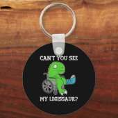 Dino Funny Get Well Broken Leg Gift Dinosaur With Sleutelhanger (Voorkant)