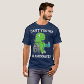 Dino Funny Haal goed gebroken been Gift Dinosaur a T-shirt (Voorkant volledig)