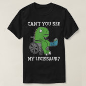 Dino Funny krijgt een goed gebroken been Dinosaur  T-shirt (Design voorkant)