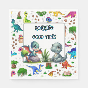 Dino Gelukkig Verjaardag Papier Servet