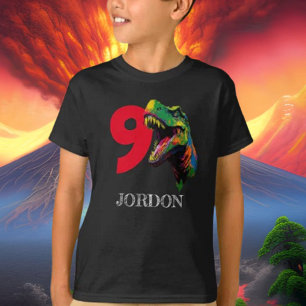 Dino Gelukkige 9e Verjaardag T-shirt