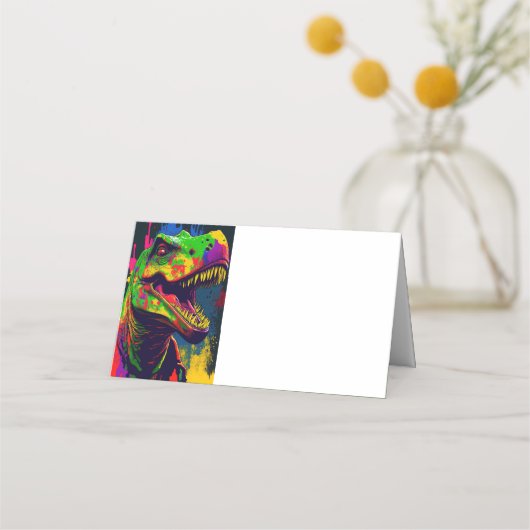 Dino Gevouwen Plaats Kaart Plaatskaartje (Achterkant)