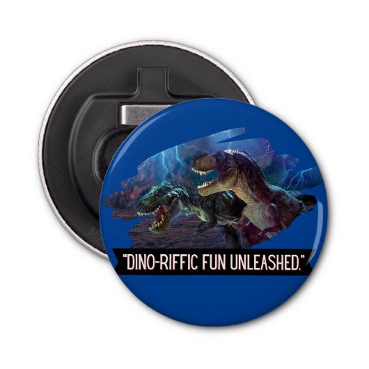 Dino - Geweldige Fununleashed Button Flesopener (Voorkant)