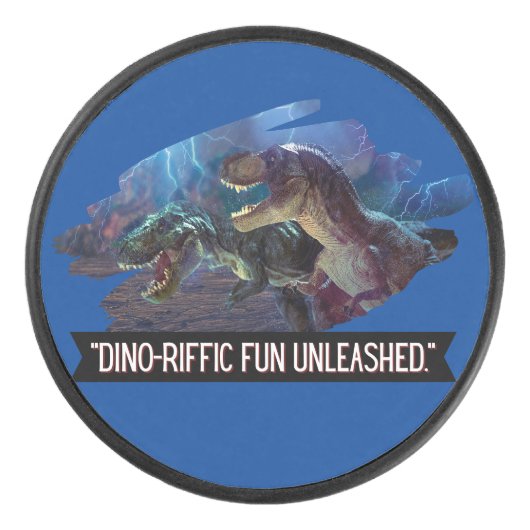 Dino - Geweldige Fununleashed Hockey Puck (Voorkant)