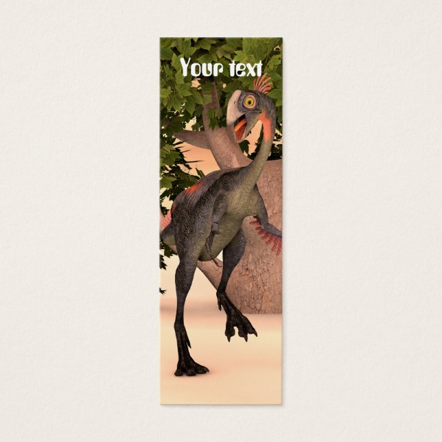 Dino Gigantoraptor Mini Visitekaartjes (Voorkant)