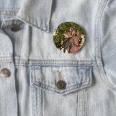 Dino Gigantoraptor Ronde Button 5,7 Cm (In situ)