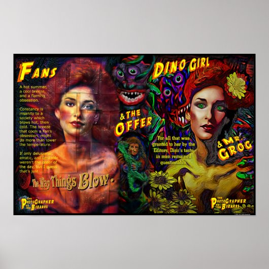 Dino Girl Fans Poster (Voorkant)