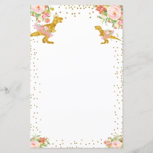 Dino Girl Pink Gold raadt de prijs aan (Achterkant)