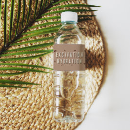 Dino Graafwerk Hydratie Verjaardagsfeest Waterfles Etiket