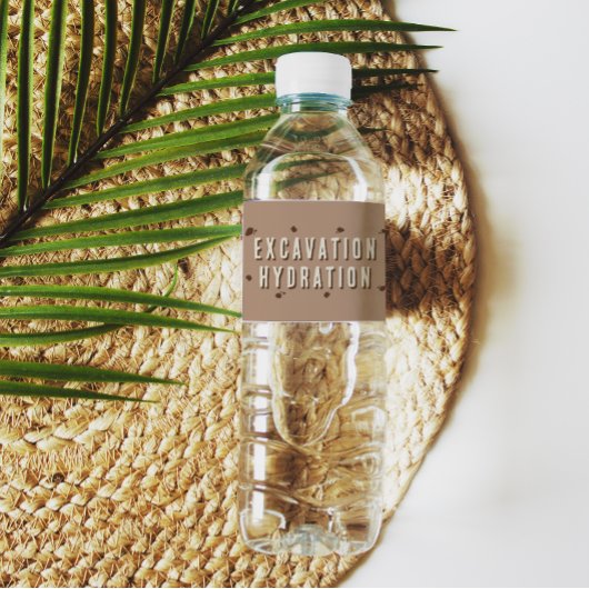 Dino Graafwerk Hydratie Verjaardagsfeest Waterfles Etiket