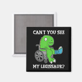 Dino Grappig Beterschap Gebroken Been Geschenk Din Magneet (Voorkant / Achterkant)