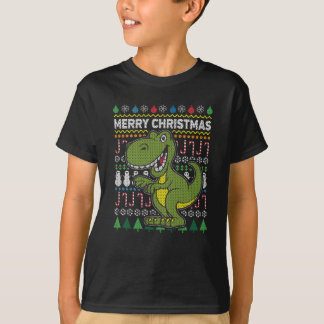 Dino Green Ugly kerstSweater Wildlife Series T-shirt