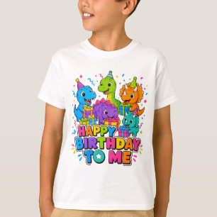 Dino Groep Verjaardag Voor Mij Kinderen T-Shirt