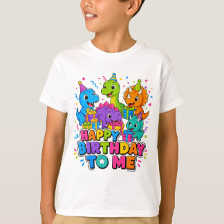 Dino Groep Verjaardag Voor Mij Kinderen T-Shirt