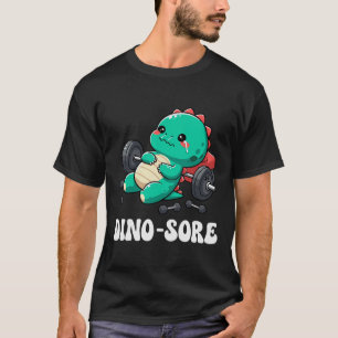 Dino Gym Workout Fitness Gewichten Lifting Schatti T-shirt
