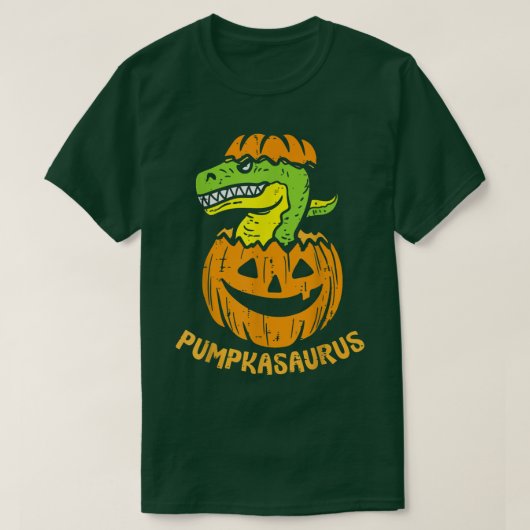 Dino Halloween Pumpkasaurus Dinosaur Boy Pumpkin T-shirt (Design voorkant)